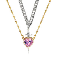 Silver Sword Gold Pink